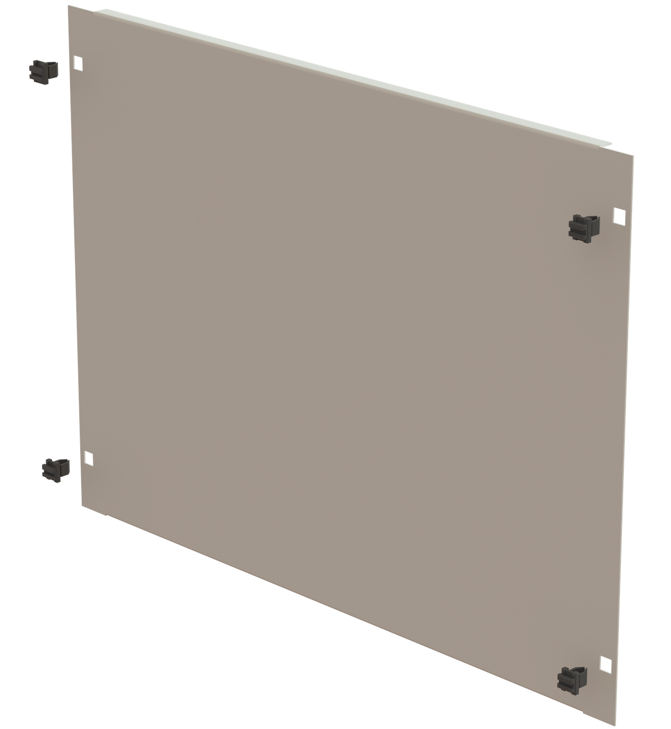 19&quot; Blindplatte 8HE, Schneikel Fast-Click, grau