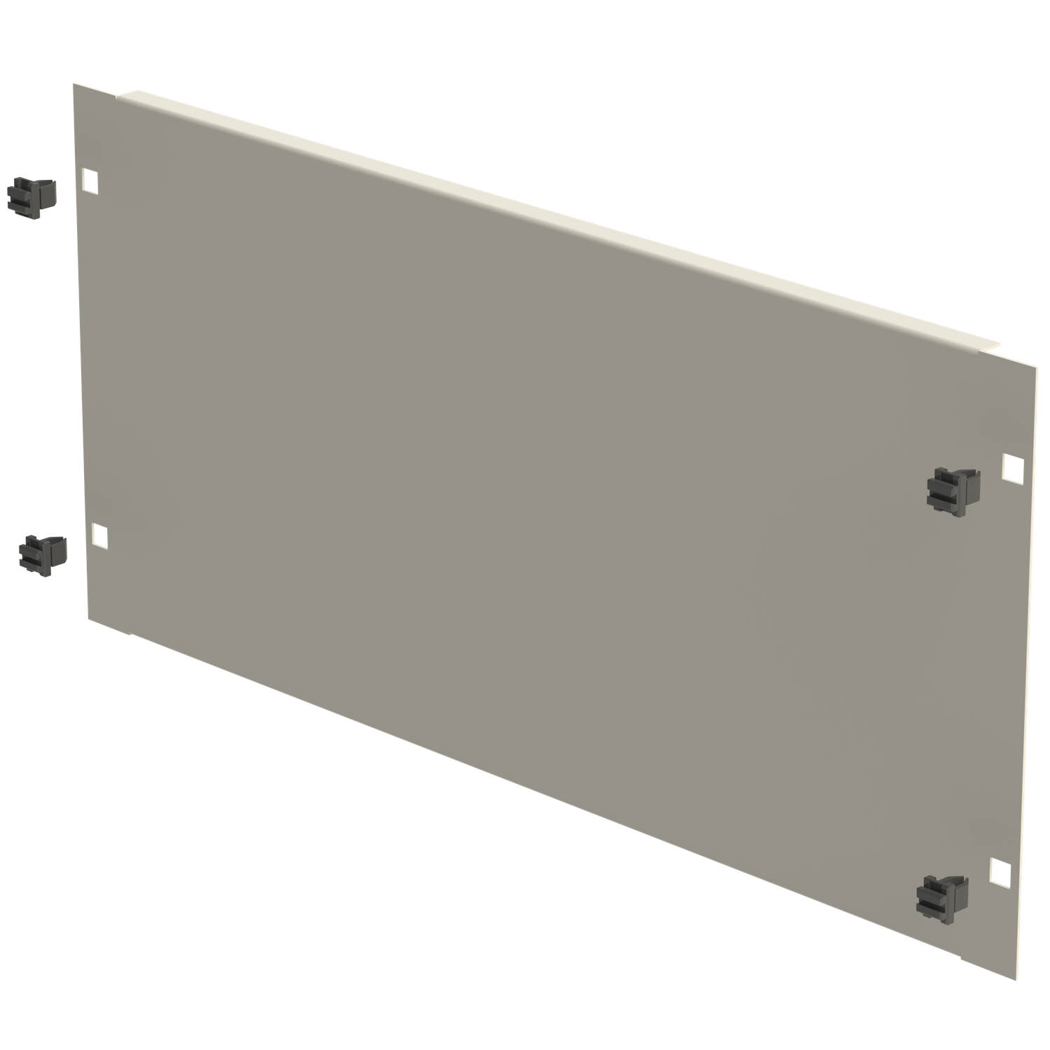 19&quot; Blindplatte 5HE, Schneikel Fast-Click, grau