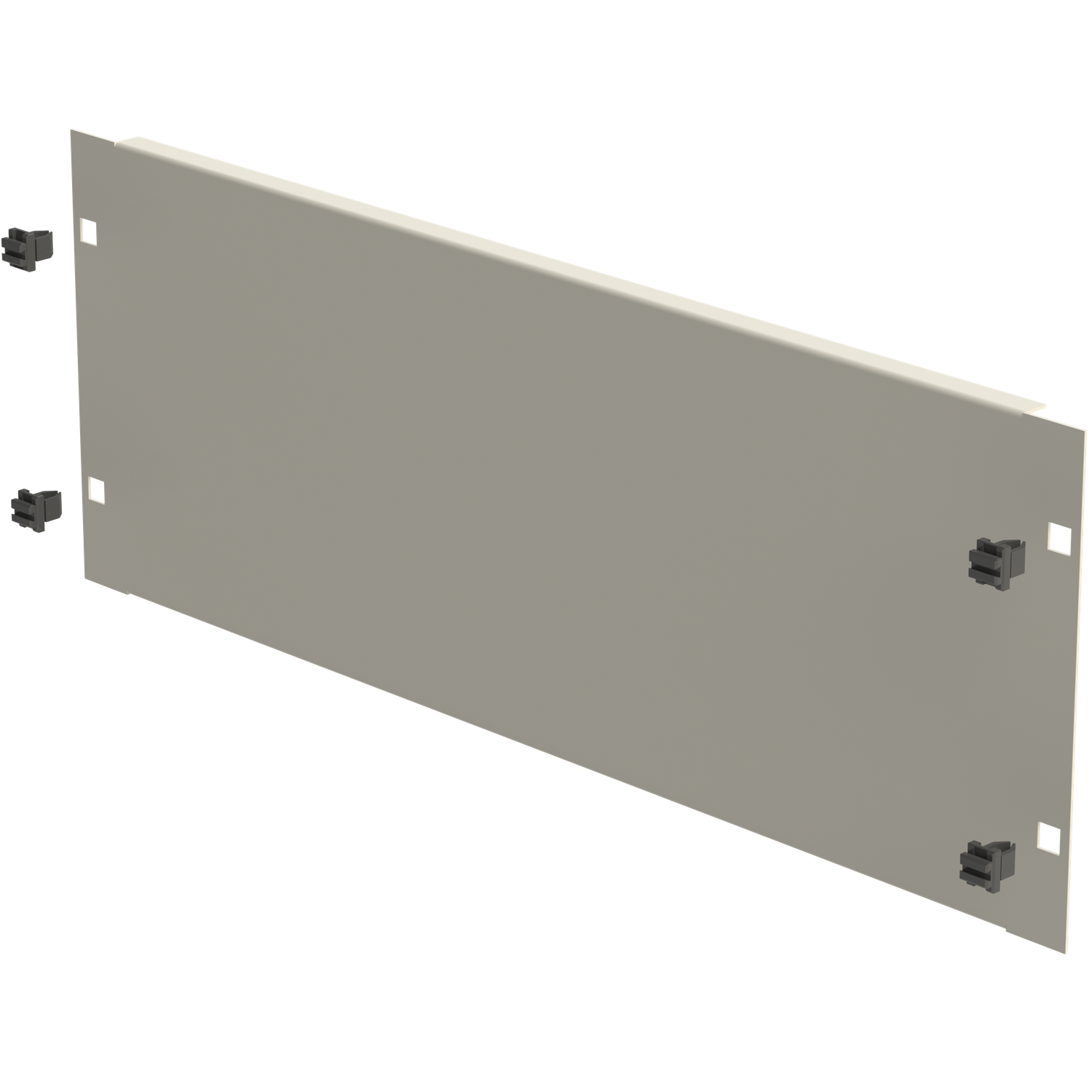 19&quot; Blindplatte 4HE, Schneikel Fast-Click, grau