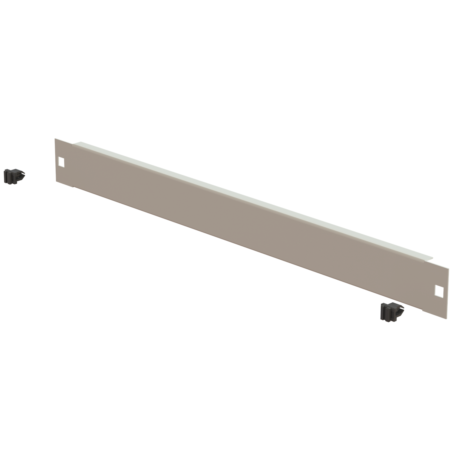 19&quot; Blindplatte 1HE, Schneikel Fast-Click, grau