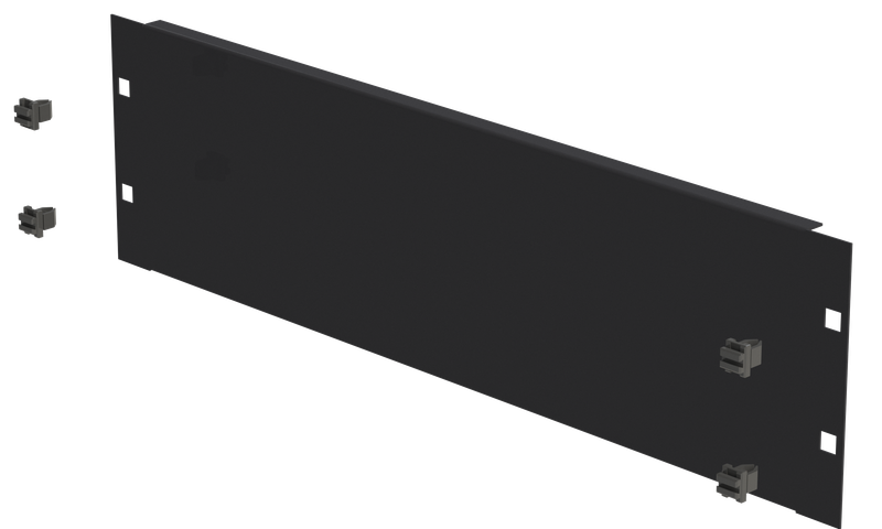 19&quot; Blindplatte 3HE, Schneikel Fast-Click, schwarz