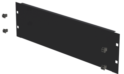 19&quot; Blindplatte 3HE, Schneikel Fast-Click, schwarz