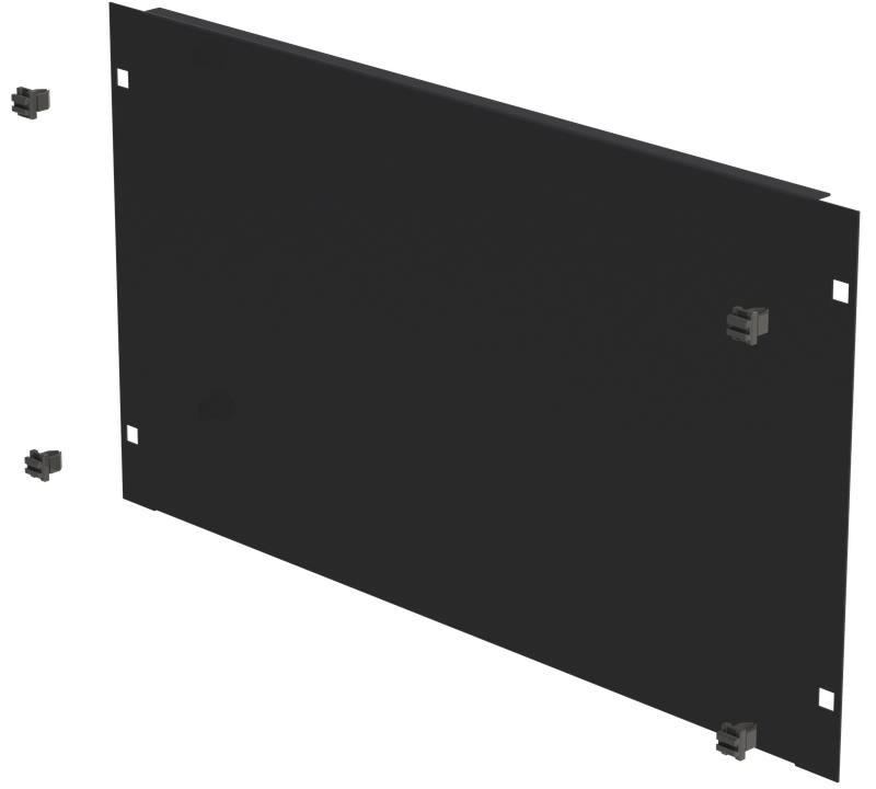 19&quot; Blindplatte 6HE, Schneikel Fast-Click, schwarz