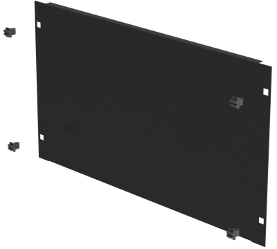 19&quot; Blindplatte 6HE, Schneikel Fast-Click, schwarz