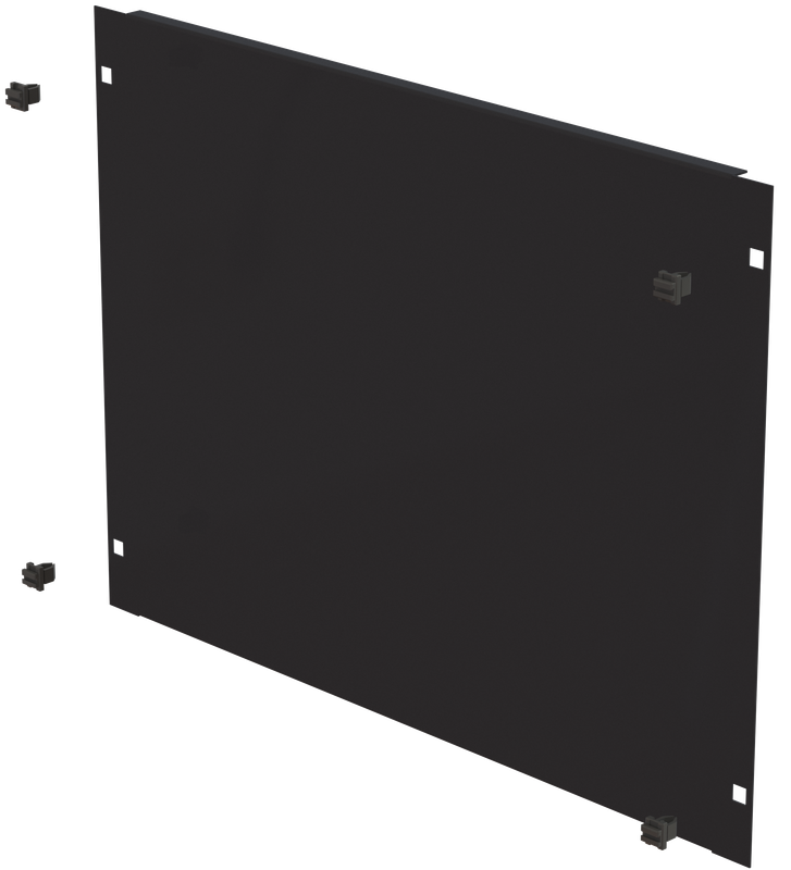 19&quot; Blindplatte 8HE, Schneikel Fast-Click, schwarz