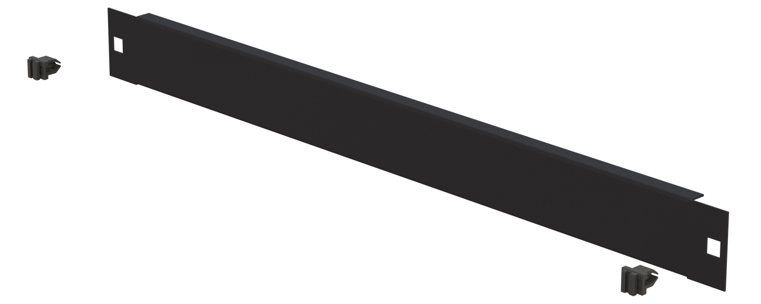 19&quot; Blindplatte 1HE, Schneikel Fast-Click, schwarz