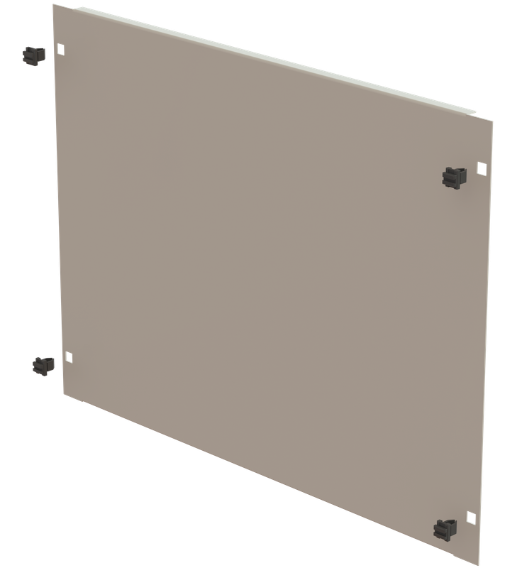 19" Blindplatte 8HE, Schneikel Fast-Click, grau