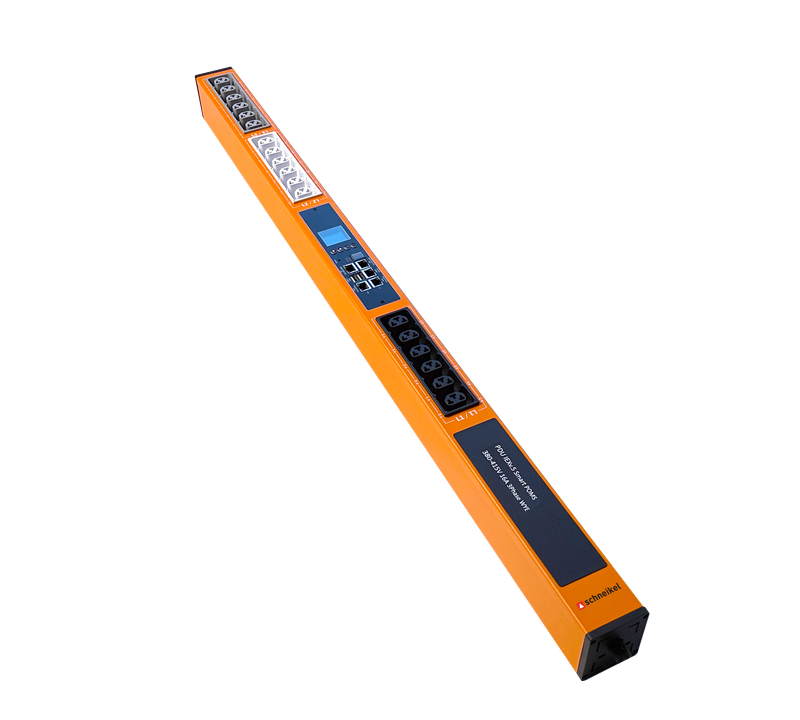 PDU IEX POMS 60x72mm, 18 x IEX (C13/C19 Combo), orange