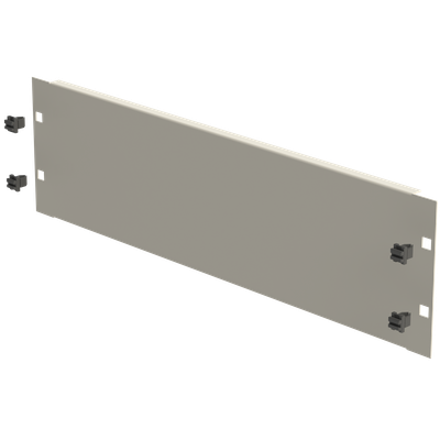 19" Blindplatte 3HE, Schneikel Fast-Click, grau