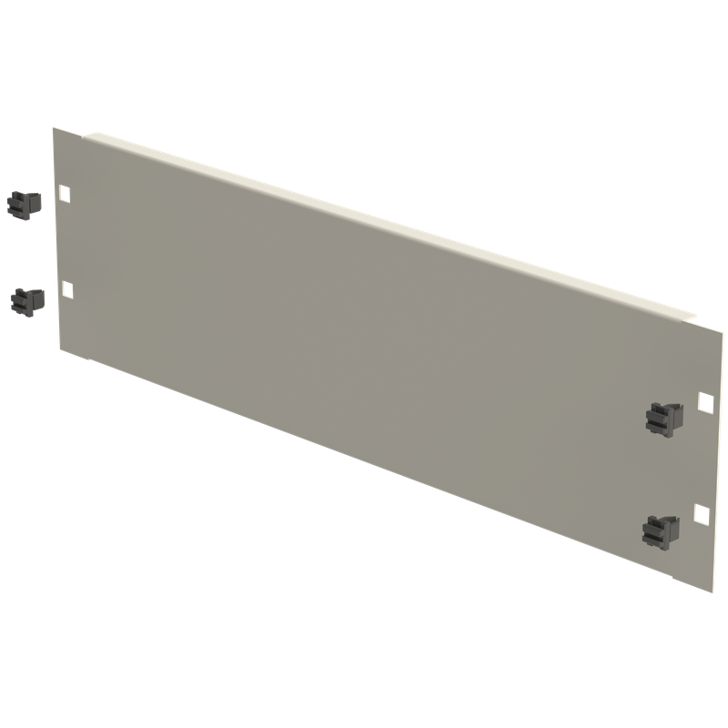 19" Blindplatte 3HE, Schneikel Fast-Click, grau