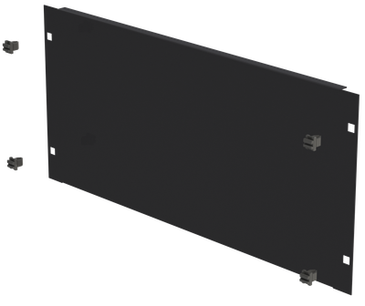 19" Blindplatte 5HE, Schneikel Fast-Click, schwarz