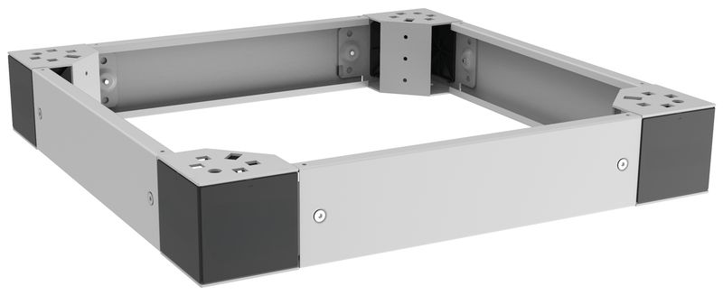 100mm Sockel 800x600mm mit Ausgleichsmöglichkeit, RAL7035