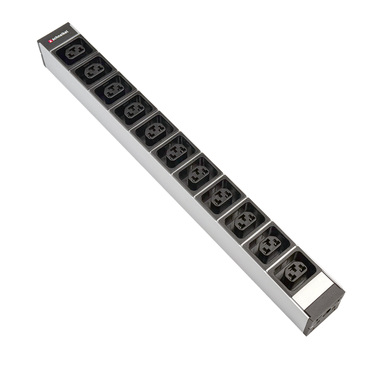 Steckdosenleiste 19" 1HE, 11 x IEX (C13/C19 Combo) schwarz