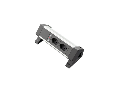 PDU Desk-Mountain, 2 x T13 schwarz, Thermal Fuse 10A