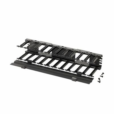19" Kabelmanager 2HE RCM horizontal, schwarz