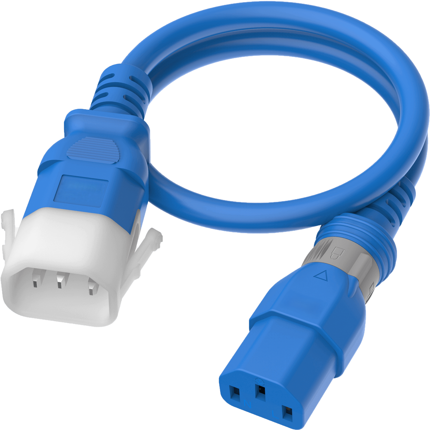 Apparatekabel blau C14-C13, 3.00m, DualLock