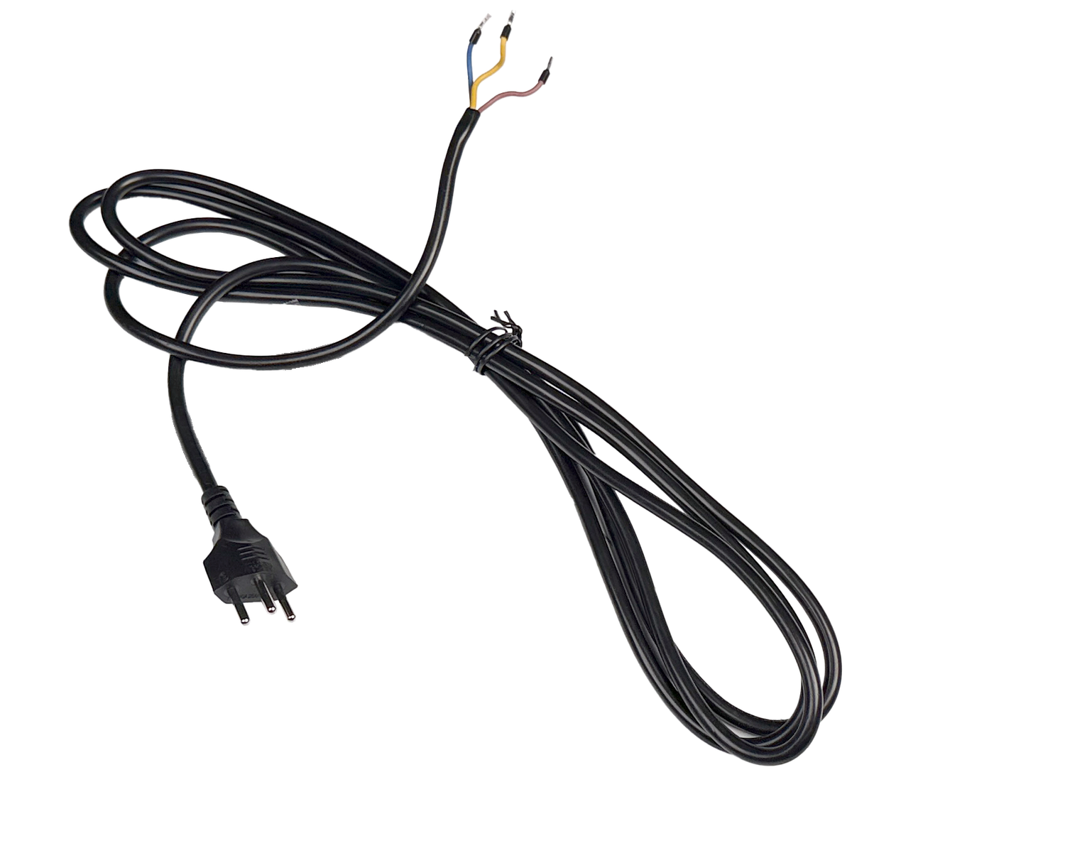 PDU Anschlusskabel, TD3x1,0 mm² schwarz, Stecker Typ 12 schwarz