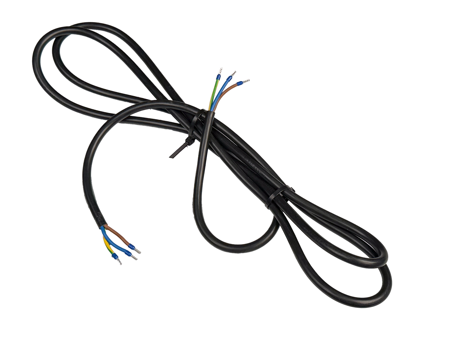 PDU Anschlusskabel, TD3x2,5mm² schwarz, Aderendhülsen