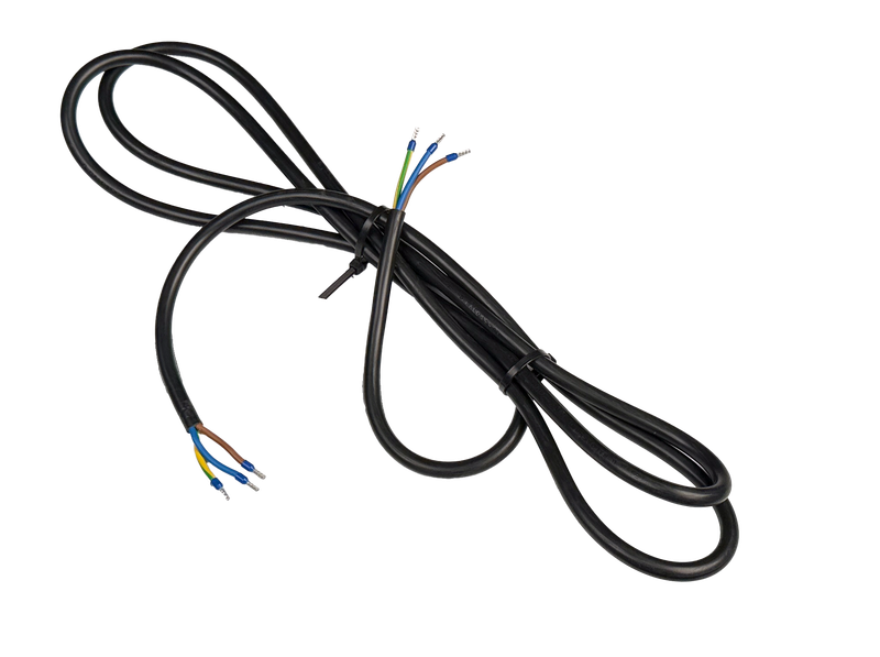 PDU Anschlusskabel, TD3x2,5mm² schwarz, Aderendhülsen