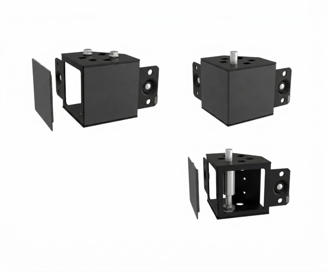 Sockelecken NOWY 100mm, 4er-Set RAL 9005