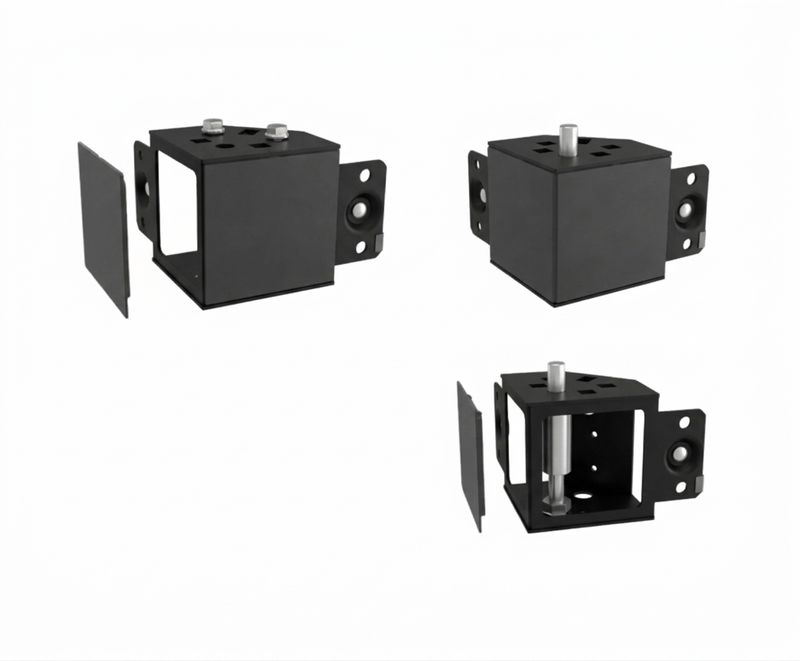 Sockelecken NOWY 100mm, 4er-Set RAL 9005