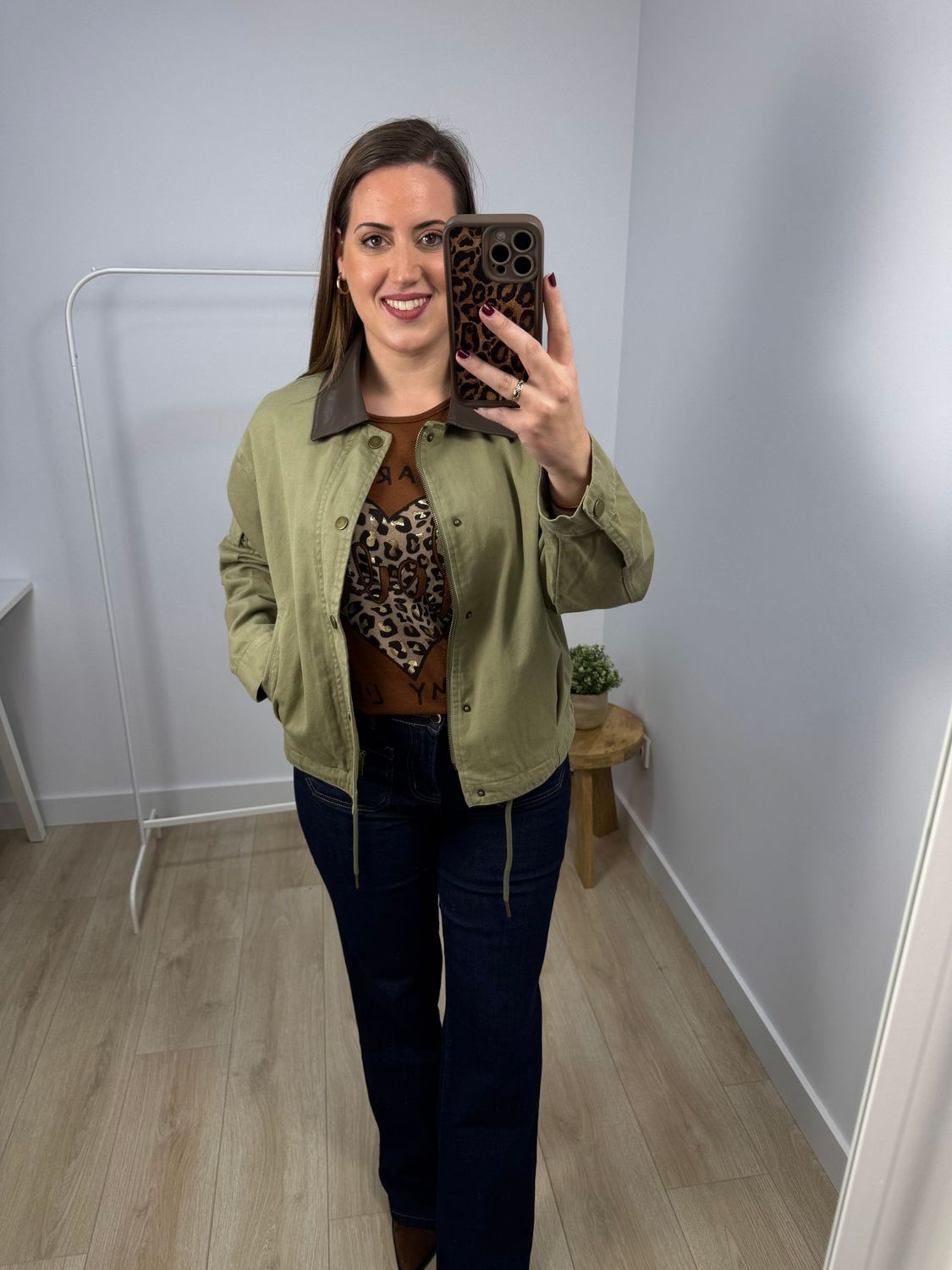 Chaqueta Cuello Polipiel