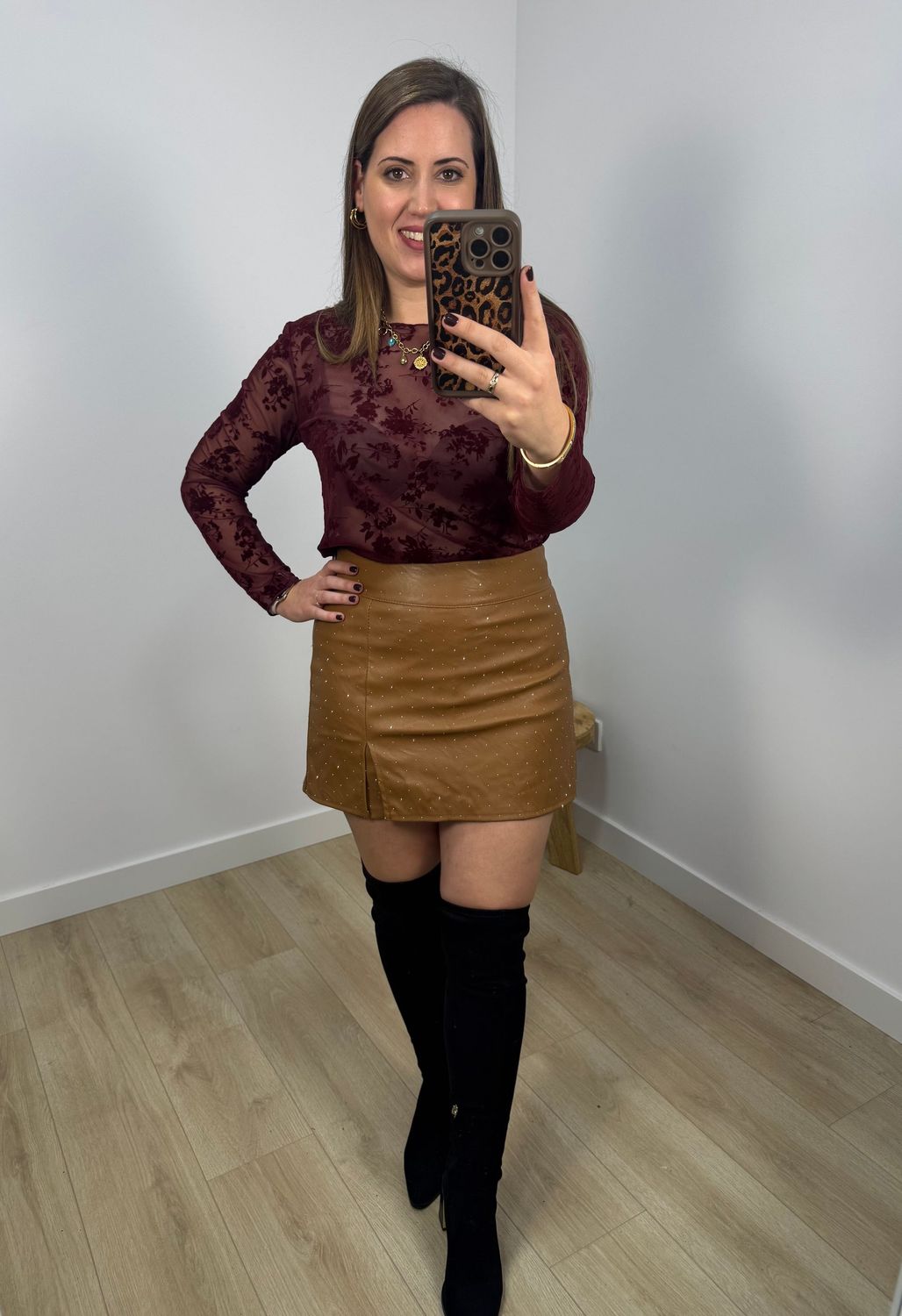 Falda Pantalón Brillos