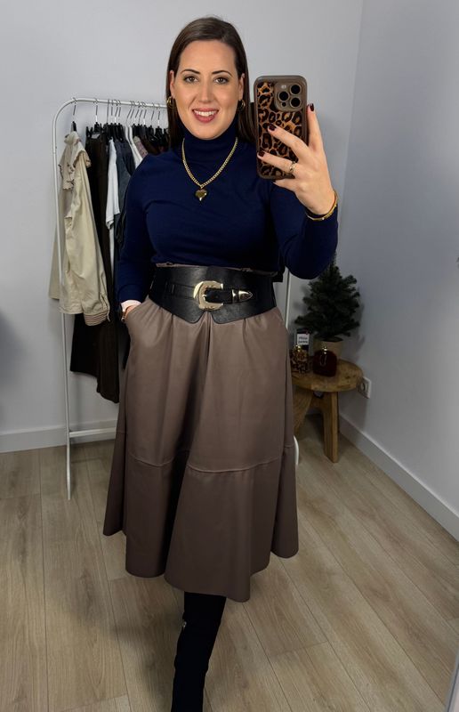 Falda Larga Polipiel