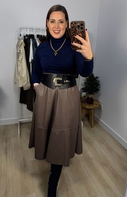 Falda Larga Polipiel