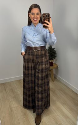 Pantalon Palazzo Cuadros