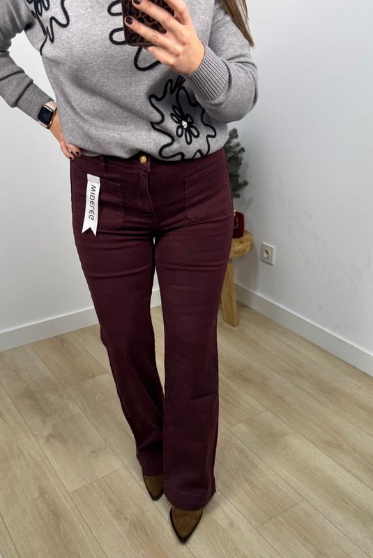 Pantalon Burdeos