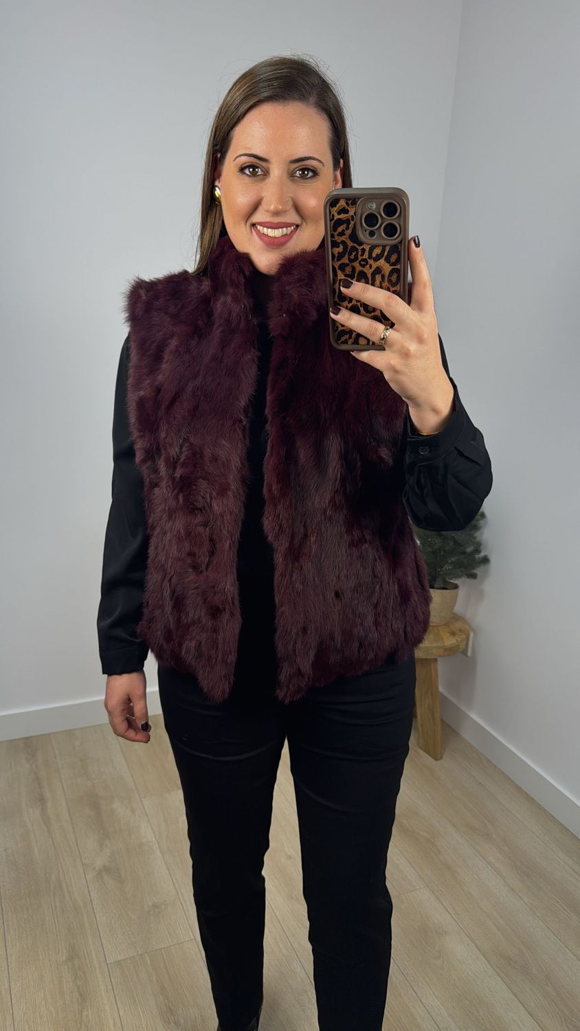 Chaleco Pelo Natural