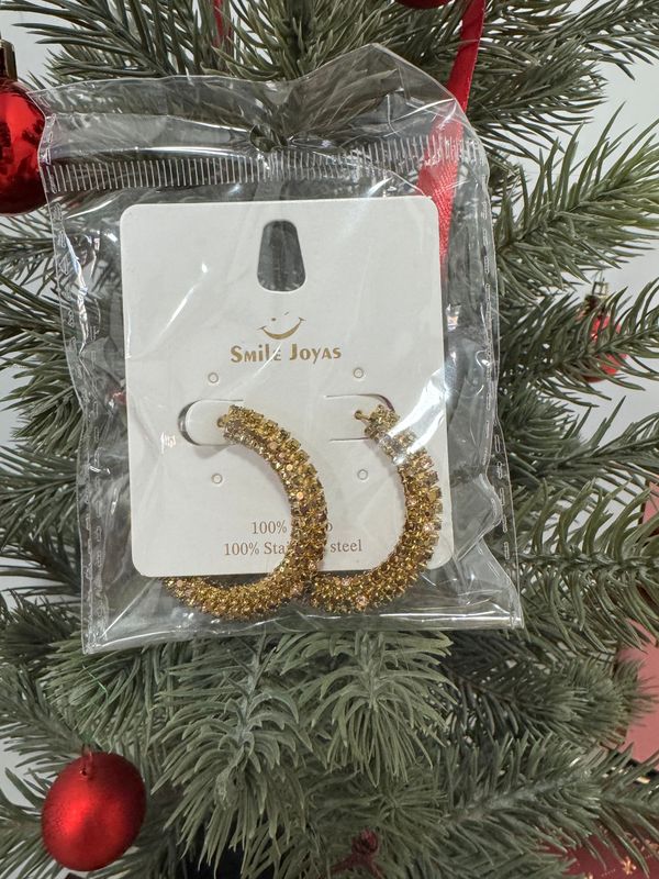 Pendientes Aro Brillos