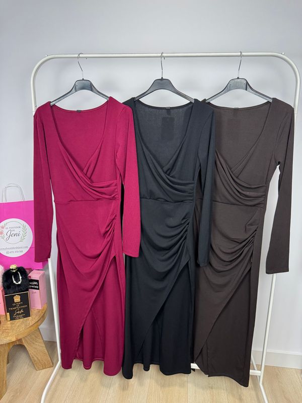 Vestido Midi Drapeado