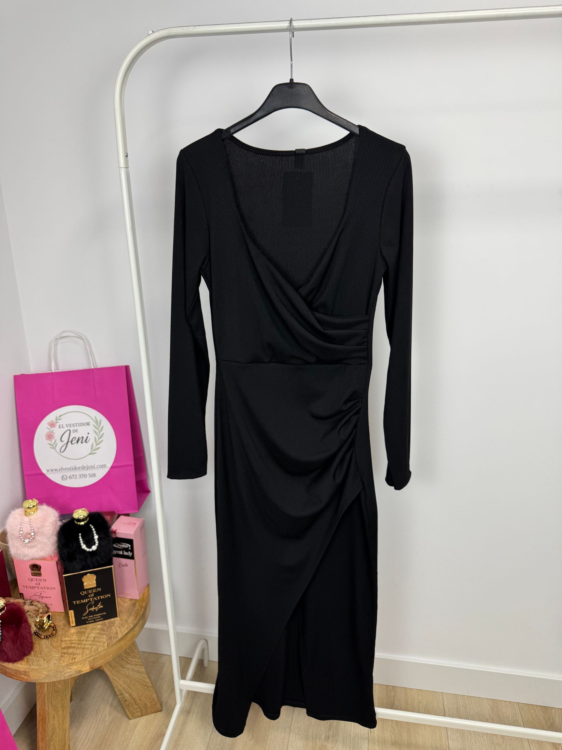 Vestido Midi Drapeado