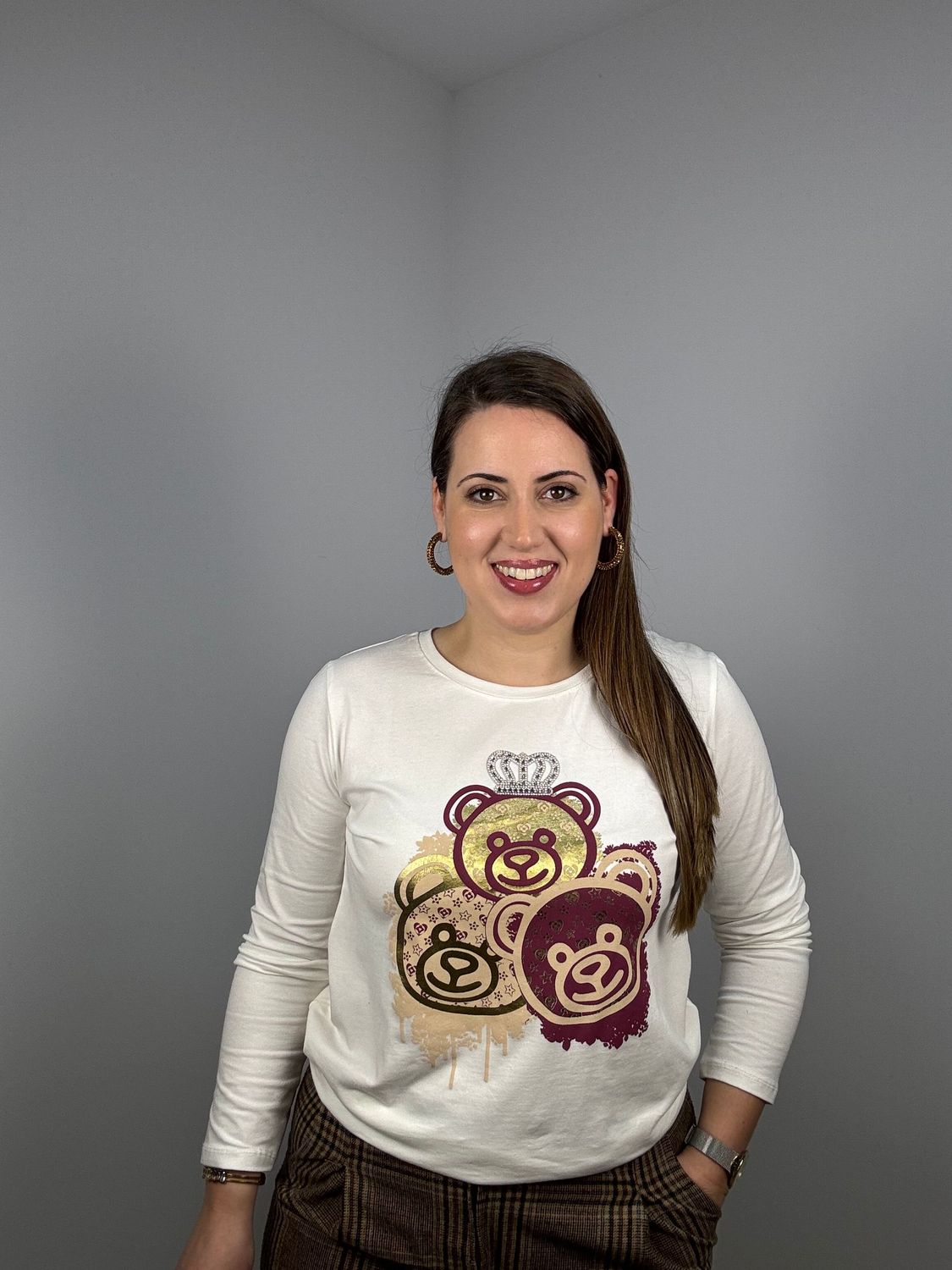 Camiseta Osito Manga Larga