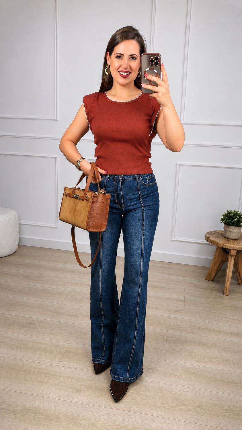 Pantalon Vaquero Raya