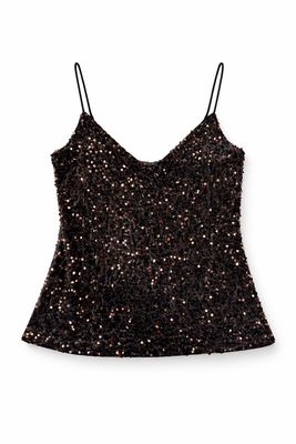 Top Terciopelo Lentejuelas