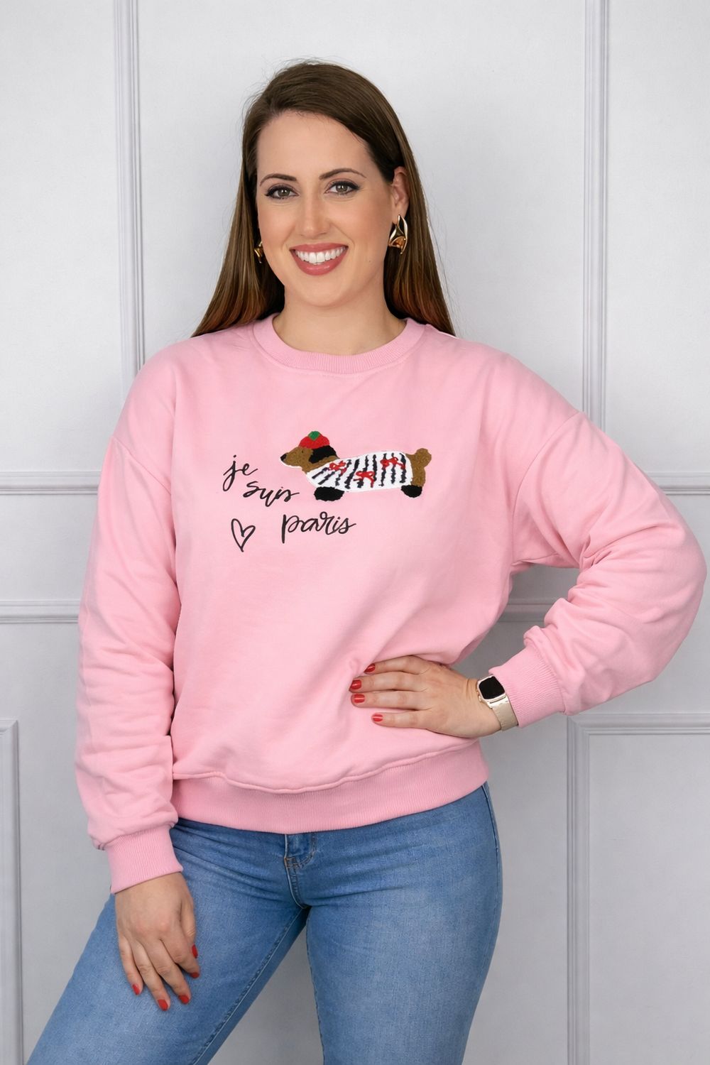 Sudadera Perrito Paris