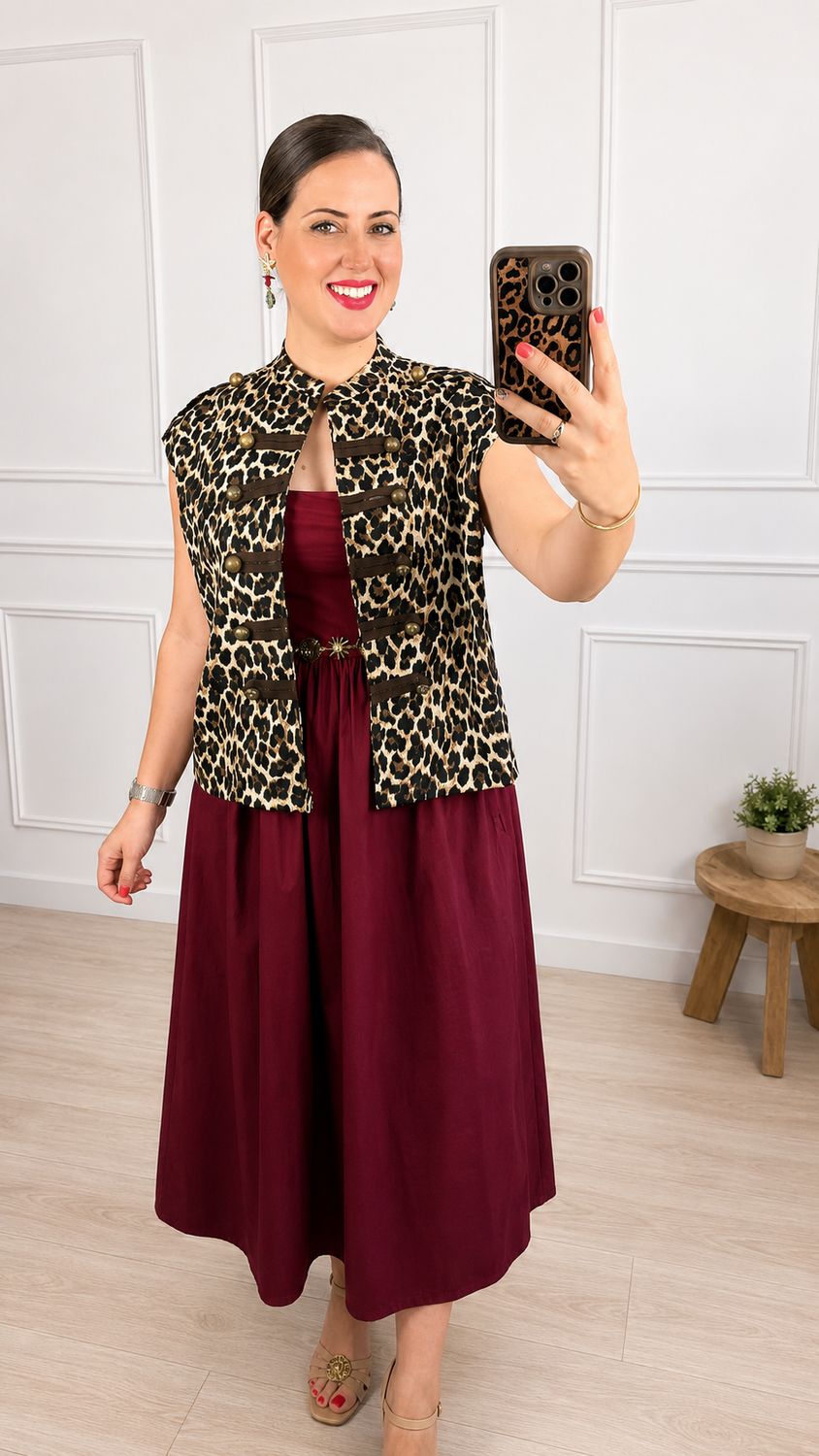 Chaleco animal print