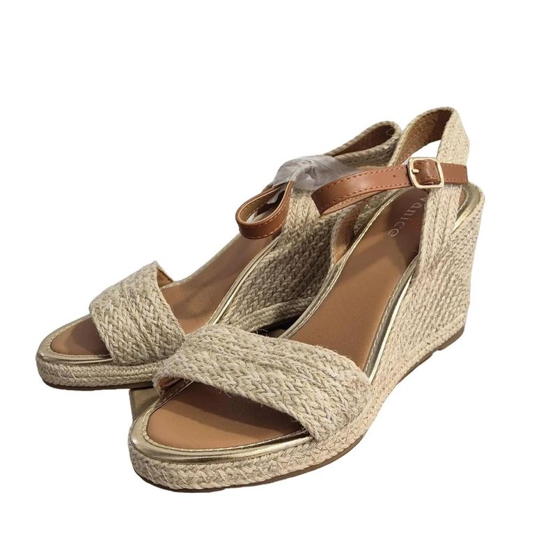 Sandalia Esparto Gold