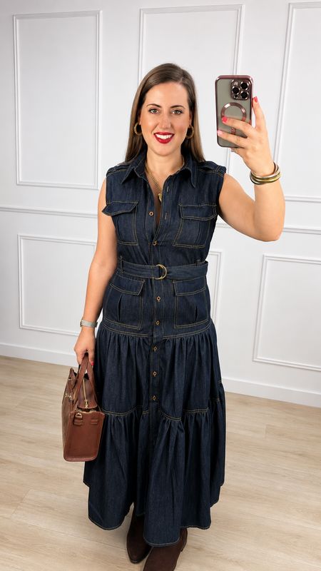 Vestido Denim midi