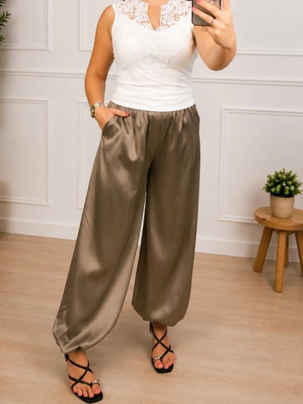 Pantalón Bombacho Satén