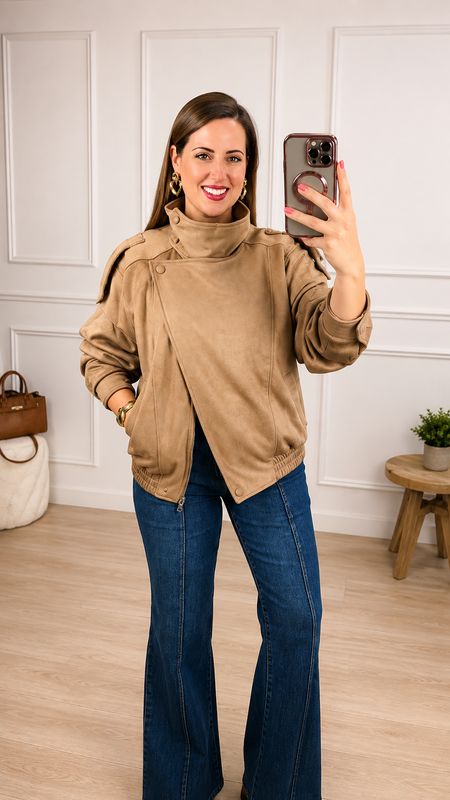 Chaqueta Cruzada Antelina