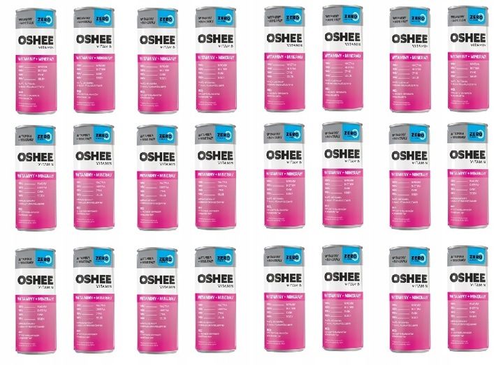 Oshee Vitamin Napój gazowany o smaku pomarańczowym 24x250 ml
