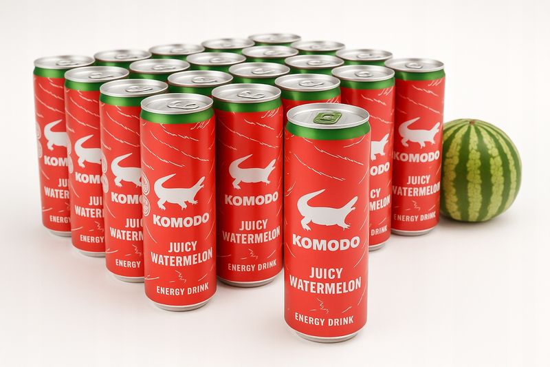 Napój energetyczny Komodo Arbuz watermelon 24x250 ml