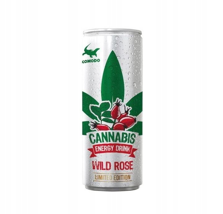 Napój Komodo Cannabis Dzika róża 24x250 ml energetyczny energetyzujący