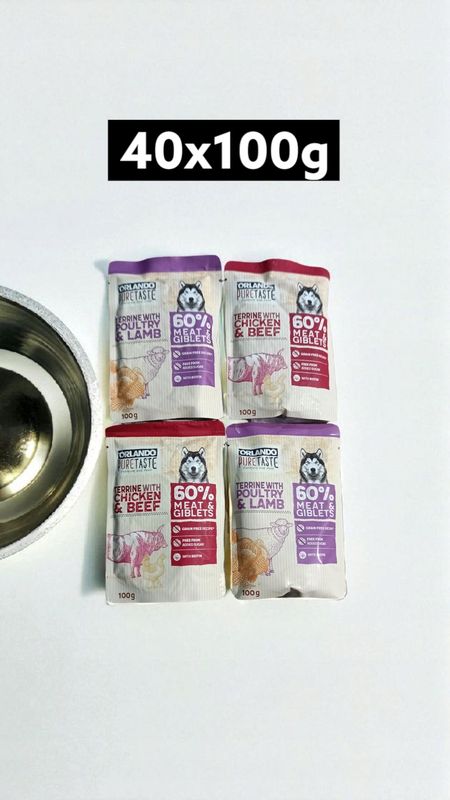 Orlando Pure Taste karma mokra 2 smaki 60x100g