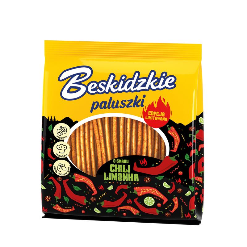 3x Paluszki Pszenne o smaku CHILI - LIMONKA 180 g