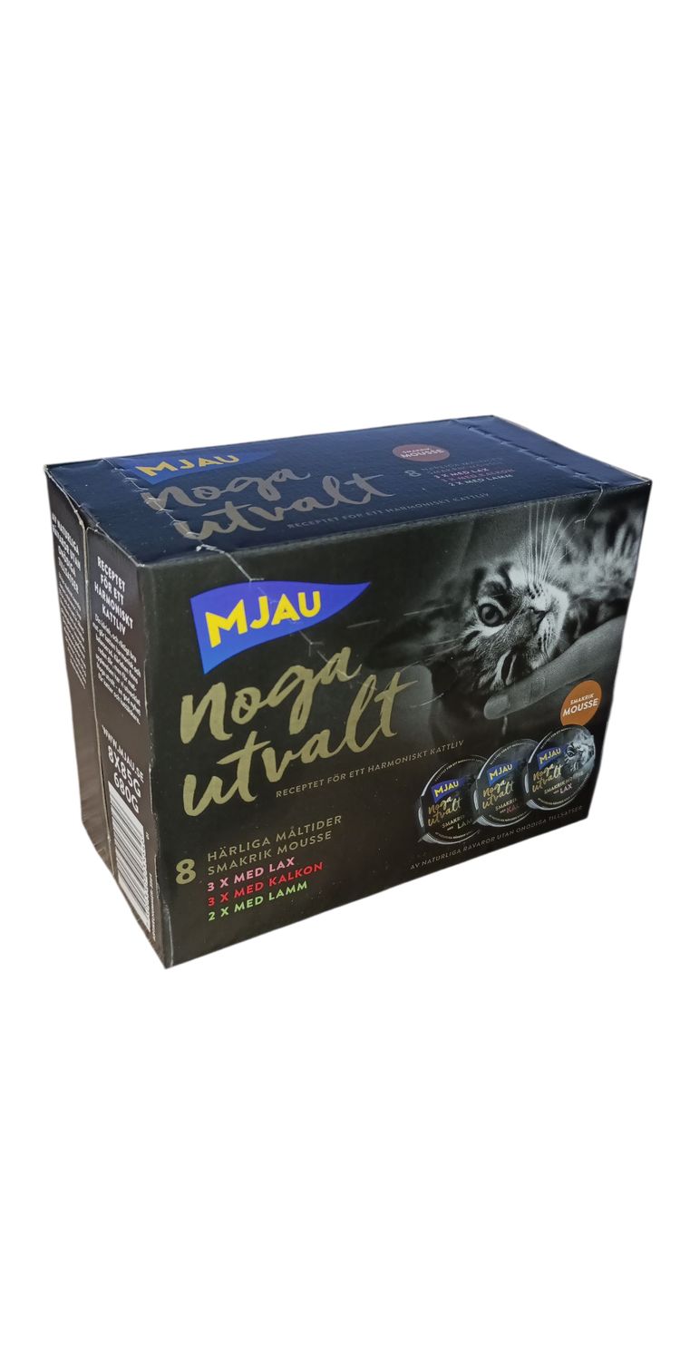 Mjau mus dla kota łosoś/indyk/jagnięcina 8x85g Mix smaków Karma